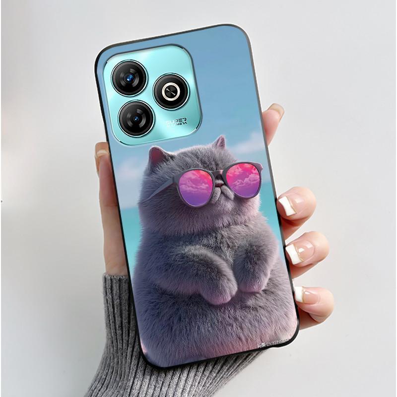 Phone Casing For ZTE Blade A75 4G Case Z2359 Luxury Dragon Cute Cool Boys Girls Black Matte Soft Silicone Protective Back Cover