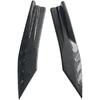 2PCS Universal Rear Diffuser Car Spoiler, Rear Bumper Lip Diffuser Side Skirt Protector Carbon Fiber Side Fender Skirt Spoiler Splitter Exterior Body