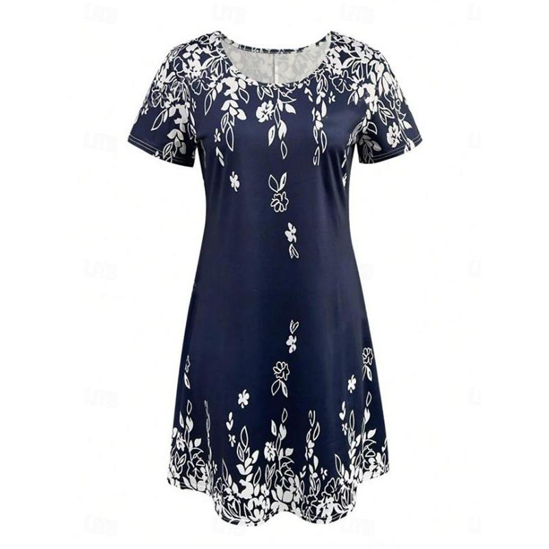 Easter Women's Mini Dress A Line DressCasual Dress T Shirt Dress Tee Dress  Summer Dress Stylish Casual Vacation Casual