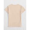 Printed T-Shirt, Women'S Casual Wear, Perfect for Vacations, Short-Sleeved with A Round Neck, Suitable for Spring and Summer,