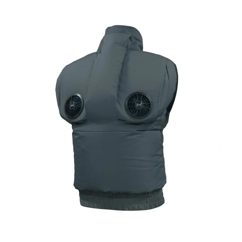 

[EIKO] air conditioned clothes vest elephant EK3731 polyester vest tachieri (3L, gray)
