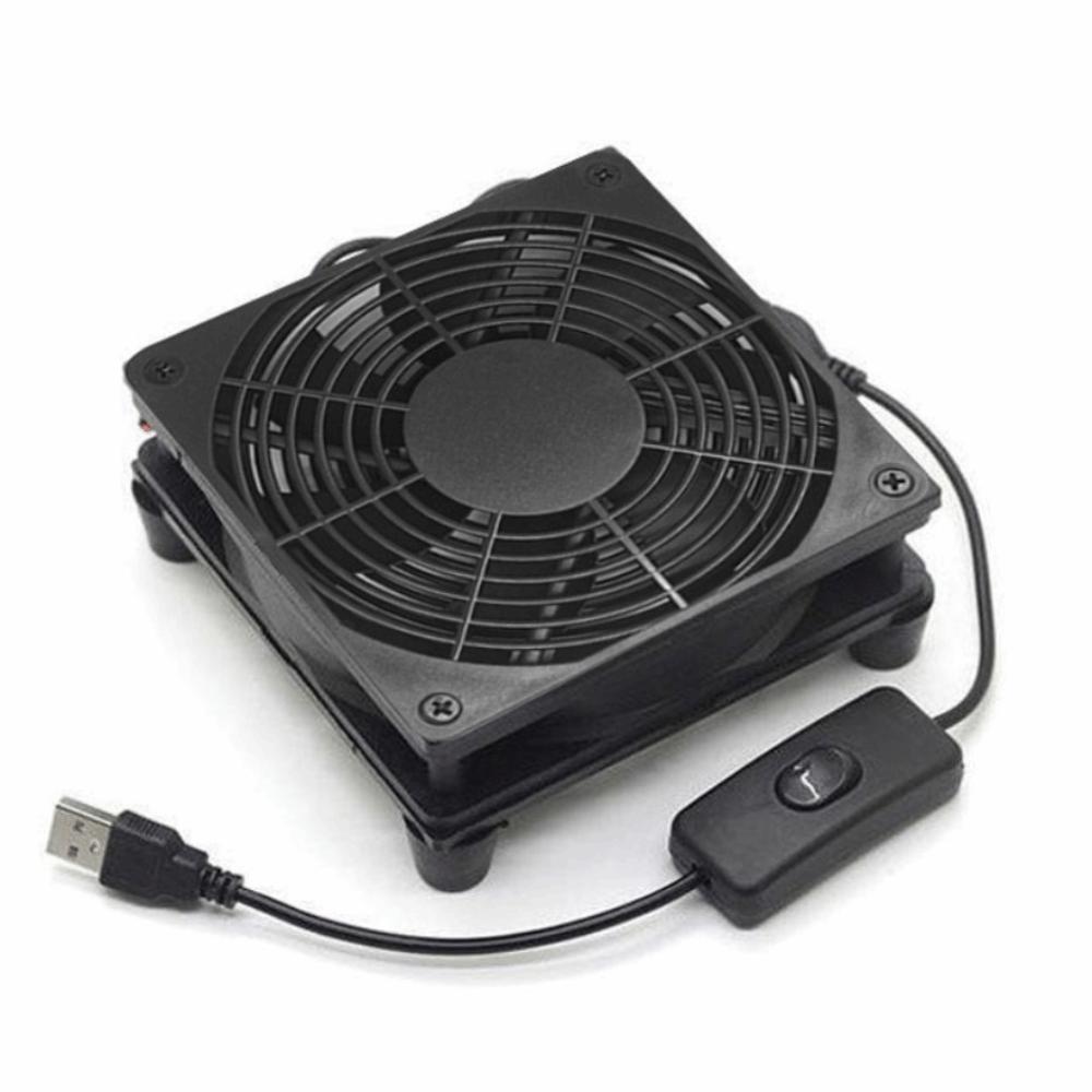 Dual Fans Router Cooling Stand DC 5V USB Radiator Base USB Powered Router Cooling Fan  PC Cooling