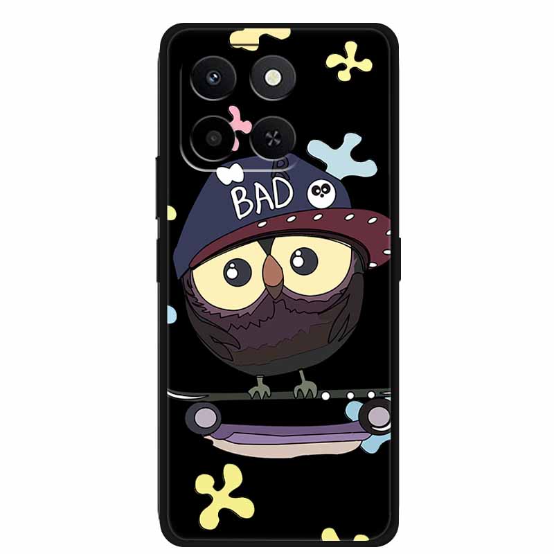 3D Lovely Phone Case For Honor X6C X 6C X6 C 6 C Soft Silicone TPU Protector For Huawei HonorX6C Relief Florals Shell Funda Capa