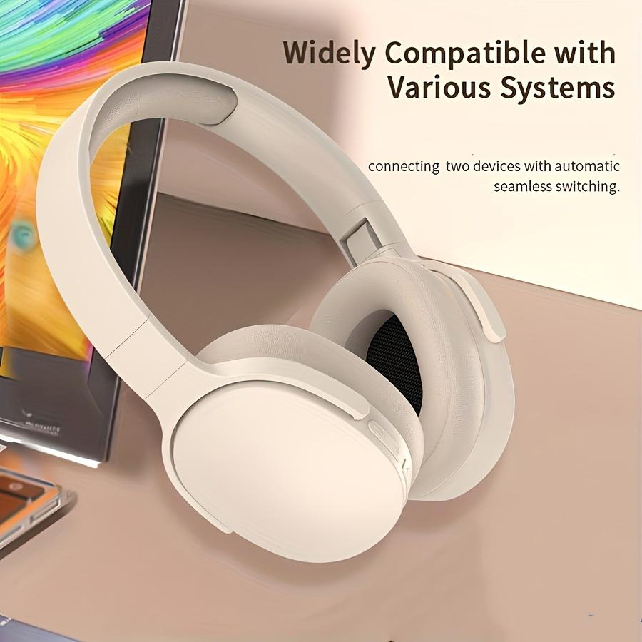 Foldable Wireless Bluetooth 5.3 Headphones 3D Stereo Headset Noise Reduction Music Gaming Earphones with Mic