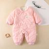 Warm Baby Cotton Padded Winter Romper - Infant Girl Outdoor Crawling Onesie