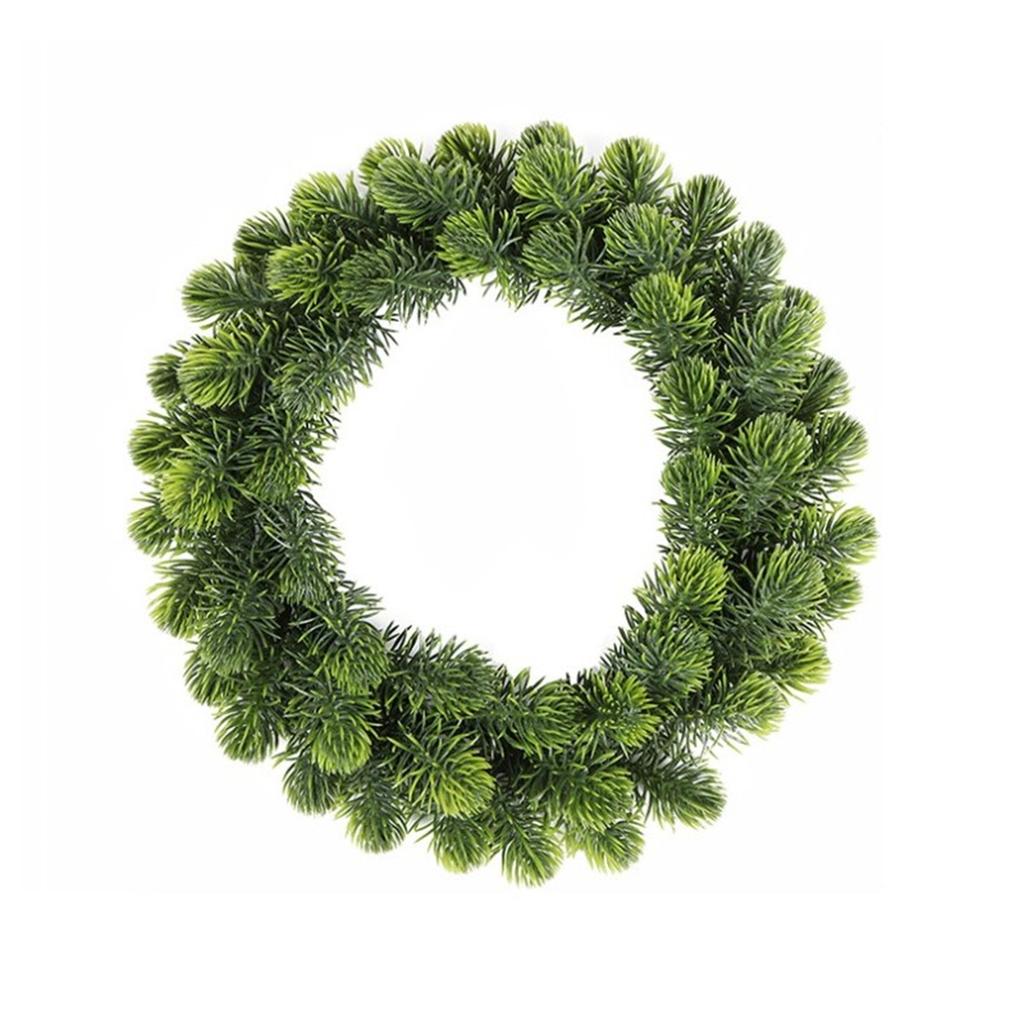 Artificial Christmas Decoration Festive Atmosphere Front Door Decor Artificial Wreath Flexible Decoration Lifelike Appearance