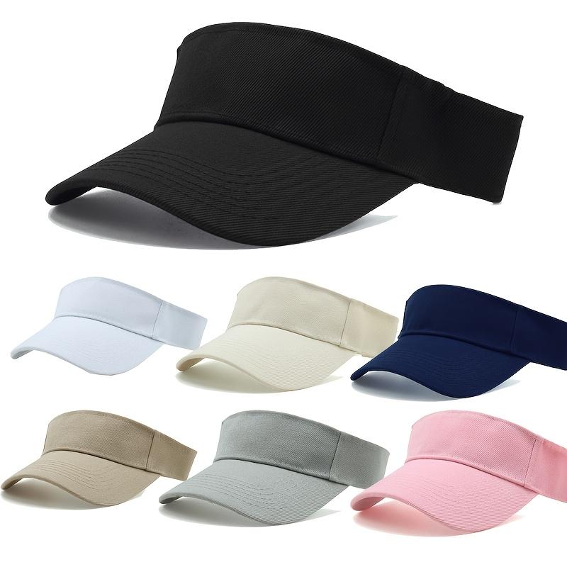 1pc Adjustable Baseball Cap - Lightweight Breathable Sun Hat with Wide Brim, Elastic Fit for Outdoor Beach Travel, Sports & Casual Wear
