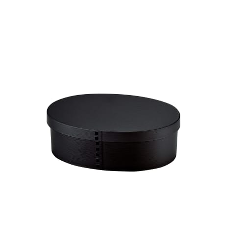 

Tatsumiya Magewappa Antibacterial Single-Tier Lunch Box, Large (800ml), Matte Black, Magewappa Bento Monotone 303025