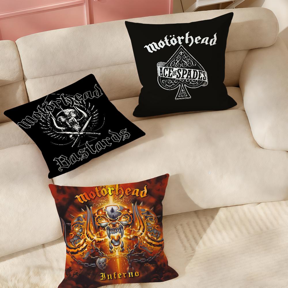 Rock Band M-Motorhead Pillow Case Applicable Space For Guest Rooms Interiors Cars Office House Decoration