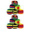 1/3/6/12Pcs Geometric Pattern Foot Bag Crochet Balls Durable Crochet Kick Sack  Children