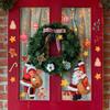 Christmas Window Stickers Santa Claus Snowman Deer Snowflake Glass Decal for New Year Decoration 2026 Room Home Decor Kids Gifts