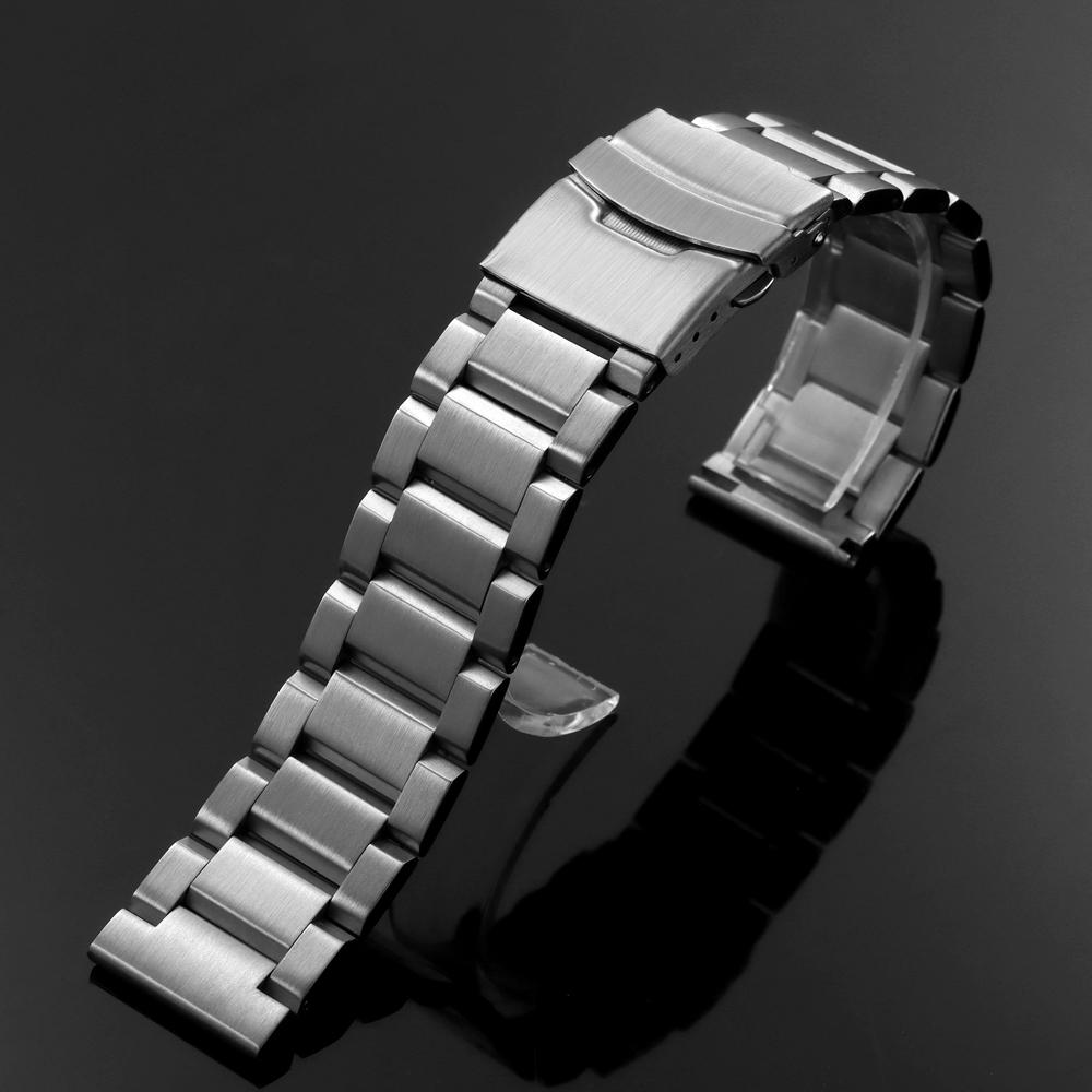 18mm 20mm 22mm 24mm Solid Stainless Steel Watch Strap for Omega Bands Folding Buckle Diving Metal Men's Bracelet for Smartwatch 3