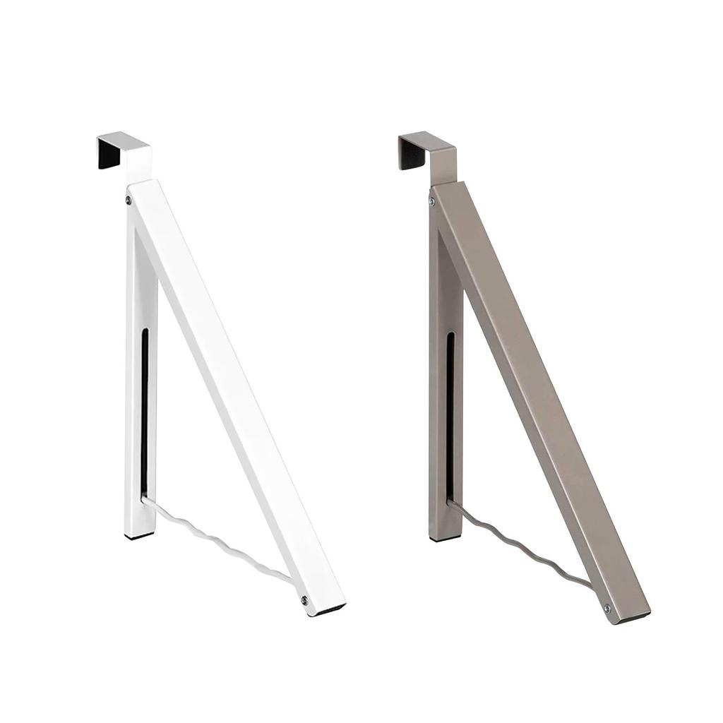 Clothes Drying Rack Folding Wall Hangers Space Saving Metal Retractable Dryer Rack Hanging Storage Hanger for Bathroom