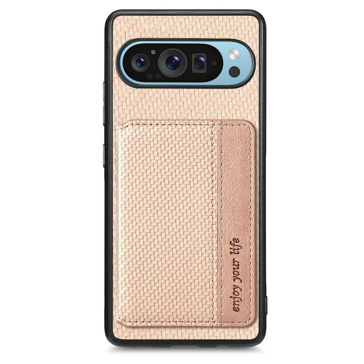 

Luxury Case for Google Pixel 9A 9 Pro XL 5G Leather Card Cover Anti-theft Magnet Wallet Funda Pixel 9 Case Pixel9 A 9Pro XL Capa Pixel 9 Pro XL абрикосовий