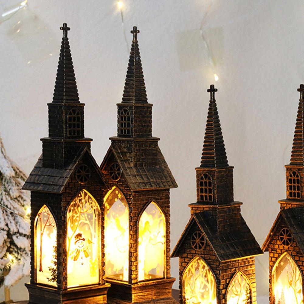 Angel Christmas Wind  Lamp Illuminated Desktop Christmas Lamp Vintage Christmas  House  Lamp  Xmas