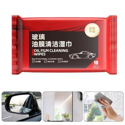 High Efficiency Glass Oil Film Removal Wet Wipes Easy Carry Automotive Glass Cleaner Wipe for Clear Nighttime Visibility