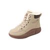 Winter new high-top velvet Martin boots female students thick-soled casual warm street shoes