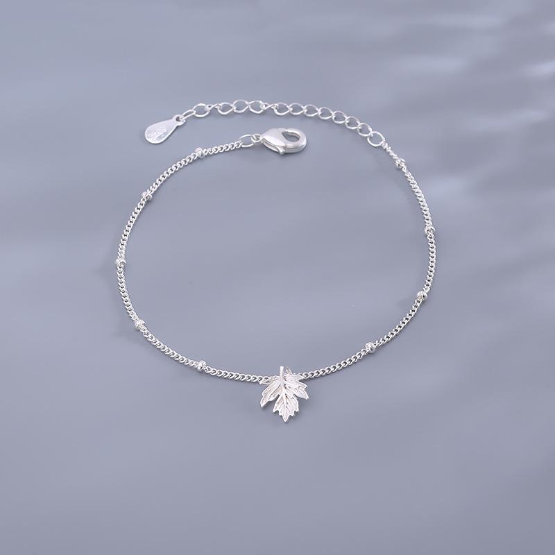 

Новый браслет «Кленовый лист» женский, темпераментный, как у интернет-знаменитости, маленький, свежий, в стиле мори, милый, студенческий, нишевый, ручная бижутерия