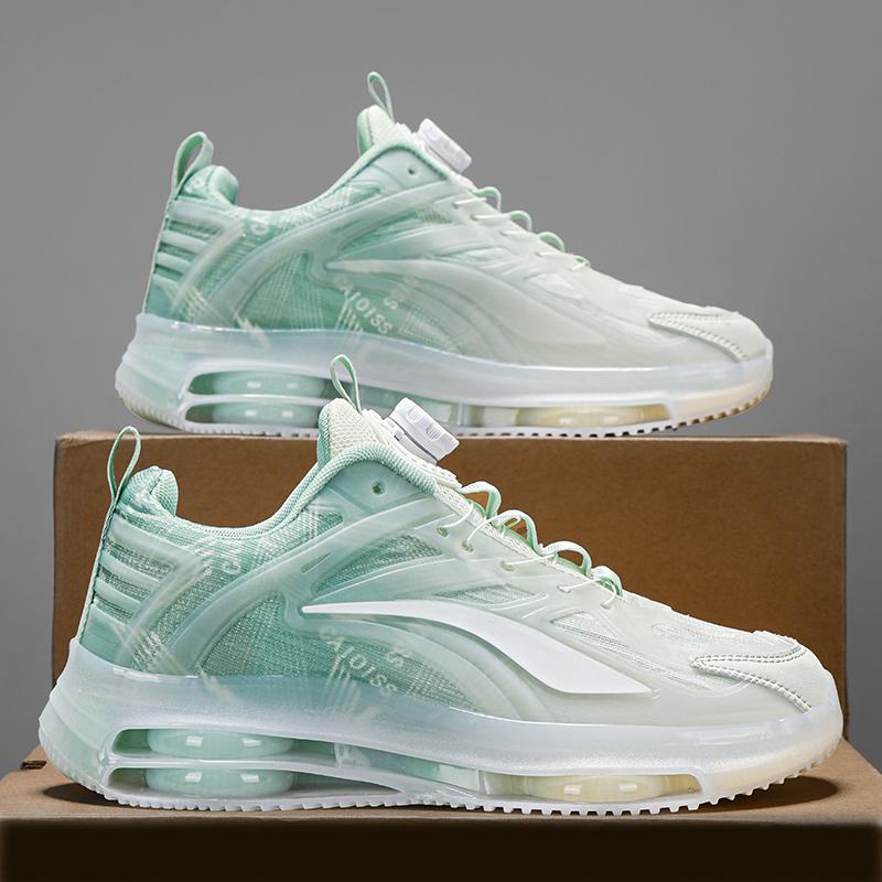 Putian autumn and winter breathable casual heightening air cushion velvet cotton shoes running sports dad trendy shoes