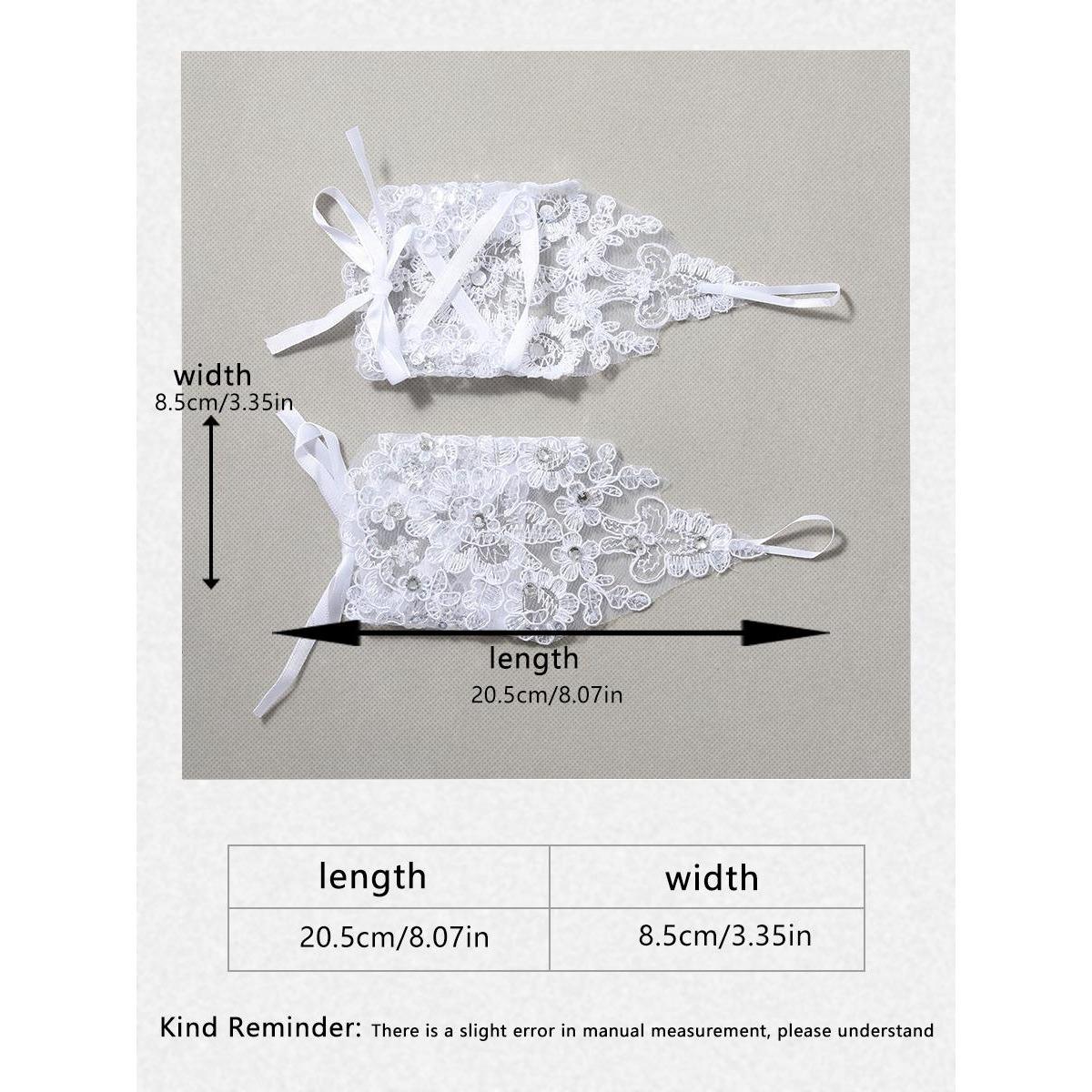 

Новые модные кружевные сетчатые белые перчатки с короткими пальцами, свадебное платье, аксессуары для фотографий, перчатки невесты