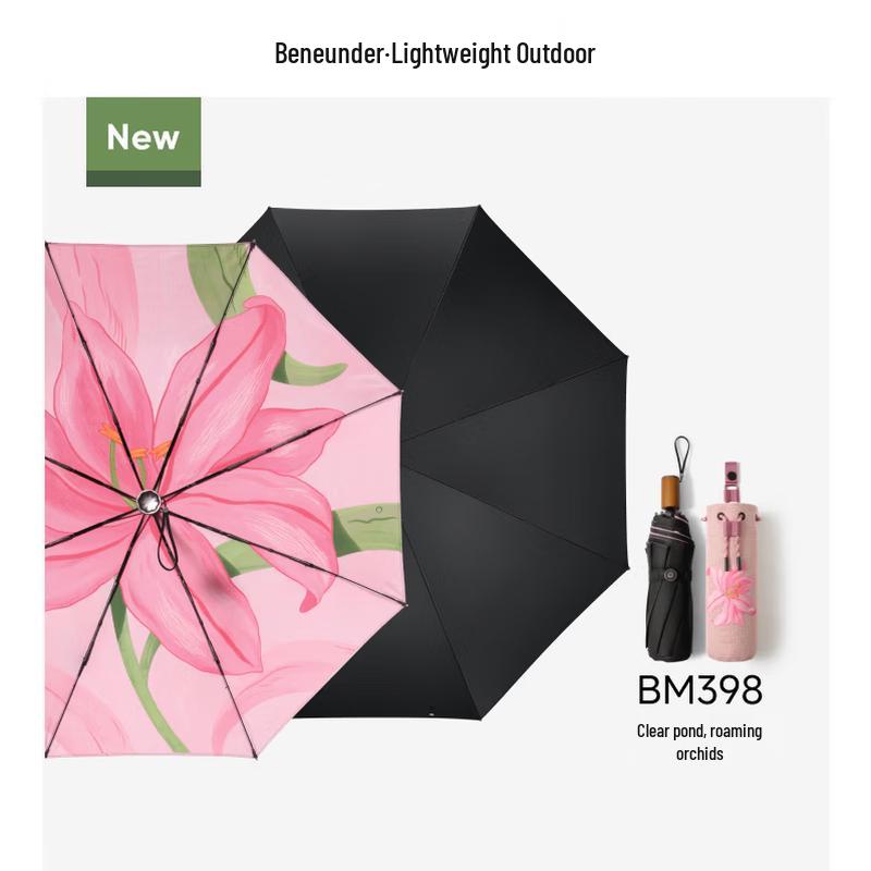 Beneath the Banana Tree Portable 3-Fold UV Protection Umbrella