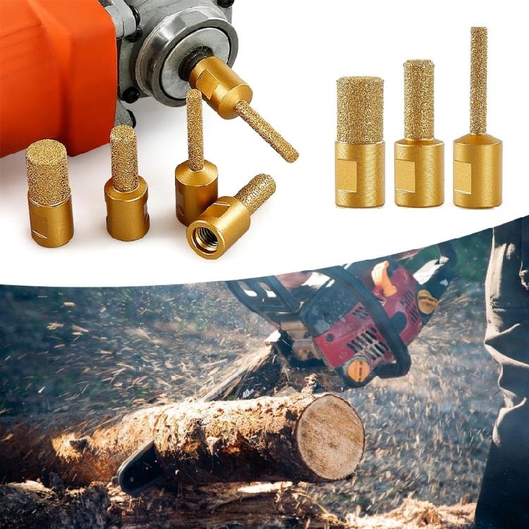 Multipurpose Round Shank Vacuum Brazed Burr Head Grinding Rotary File Fit for Stone Steel Engraving Enhancing Durability