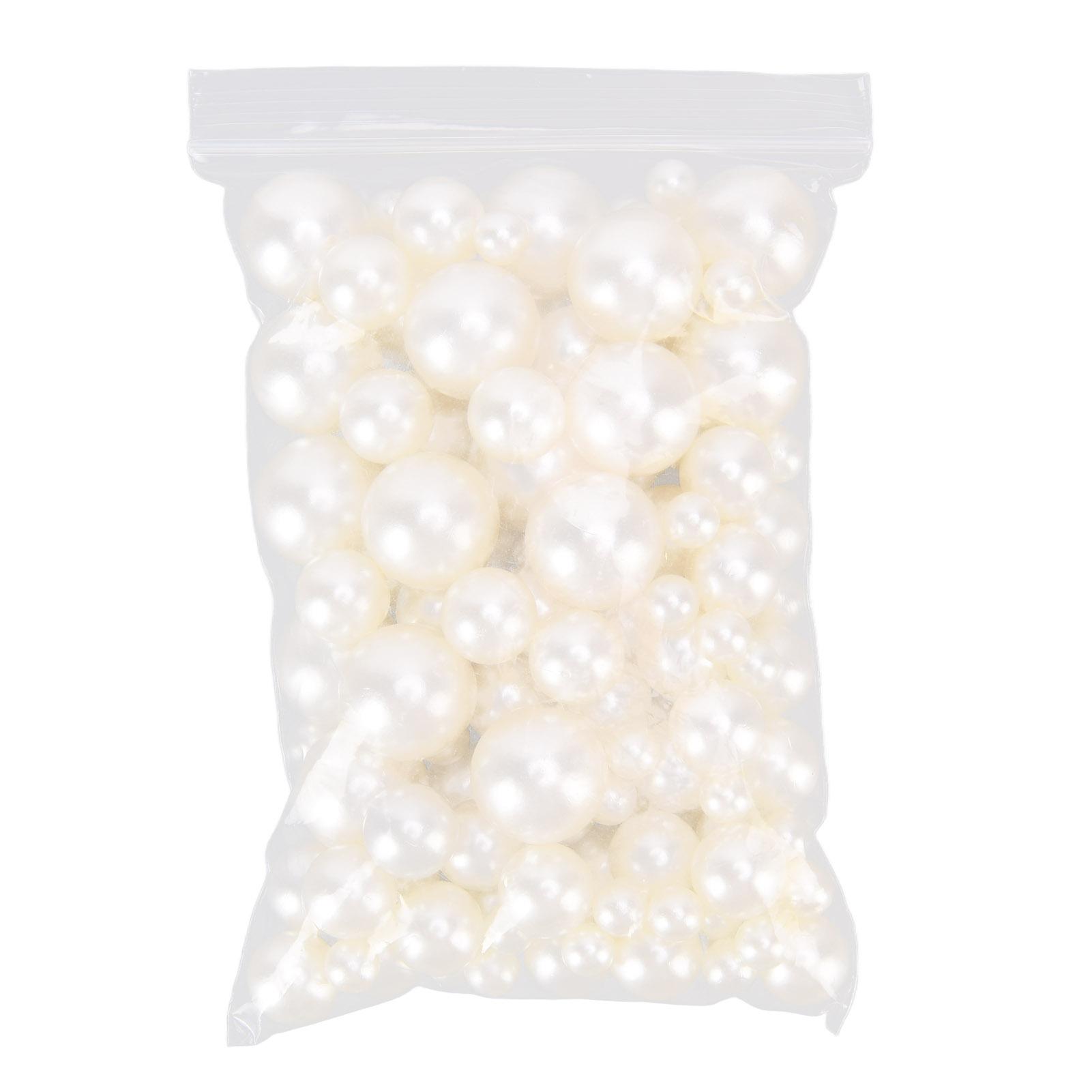 

Жемчужные бусины 3 разных размеров Прочные глянцевые аксессуары для рукоделия для изготовления ожерелий, серег, ювелирных изделий