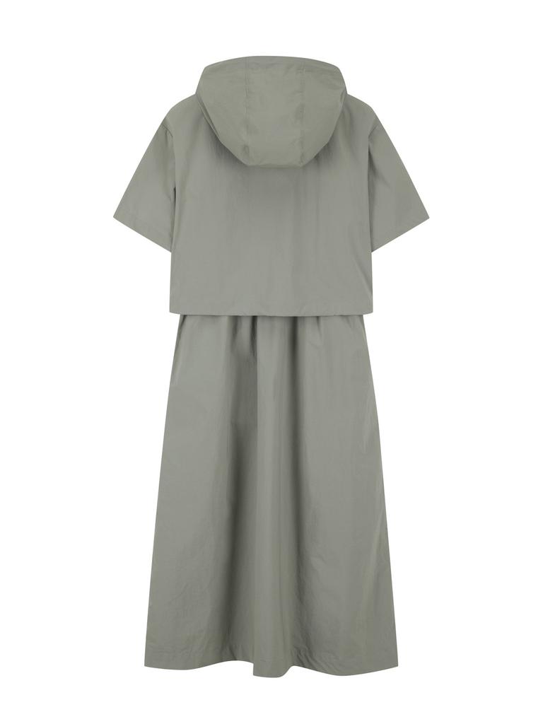 Allaeseuka Women'S Woven Hooded Dress_Pag2Oo2430Lkh