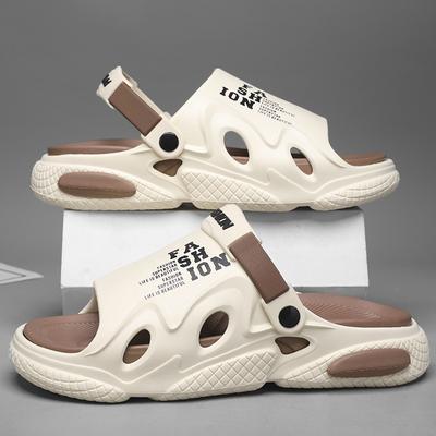 Men Sandals Soft and Comfortable Thick Bottom Beach Shoes Wear-resistant Indoor and Outdoor Bathroom Unisex Men's Slippers