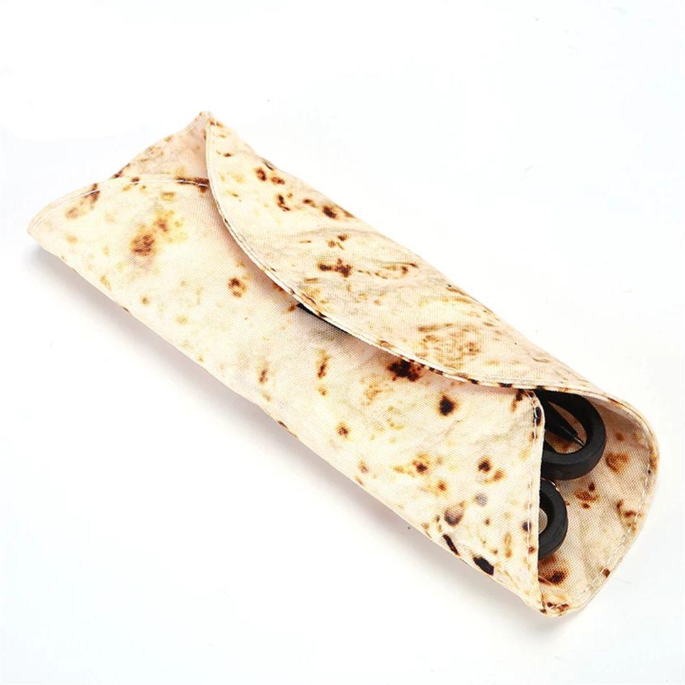 Pancake Shape Stationery Collection Bag 3D Pencil Box Pen Bag Pencil Cases Pancake Pencil Cases