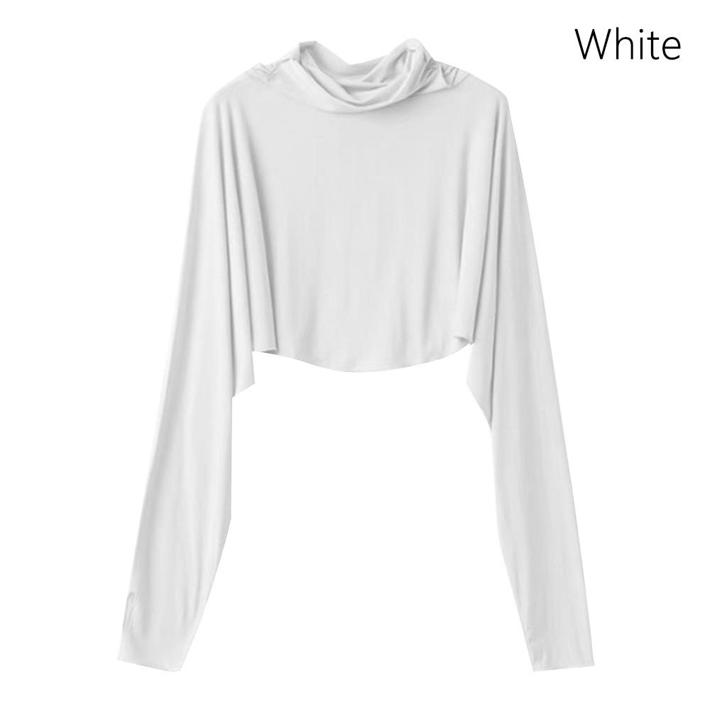 

Дышащая шелковая накидка от солнца, многофункциональная УФ-маска для лица, солнцезащитная одежда для велоспорта белый