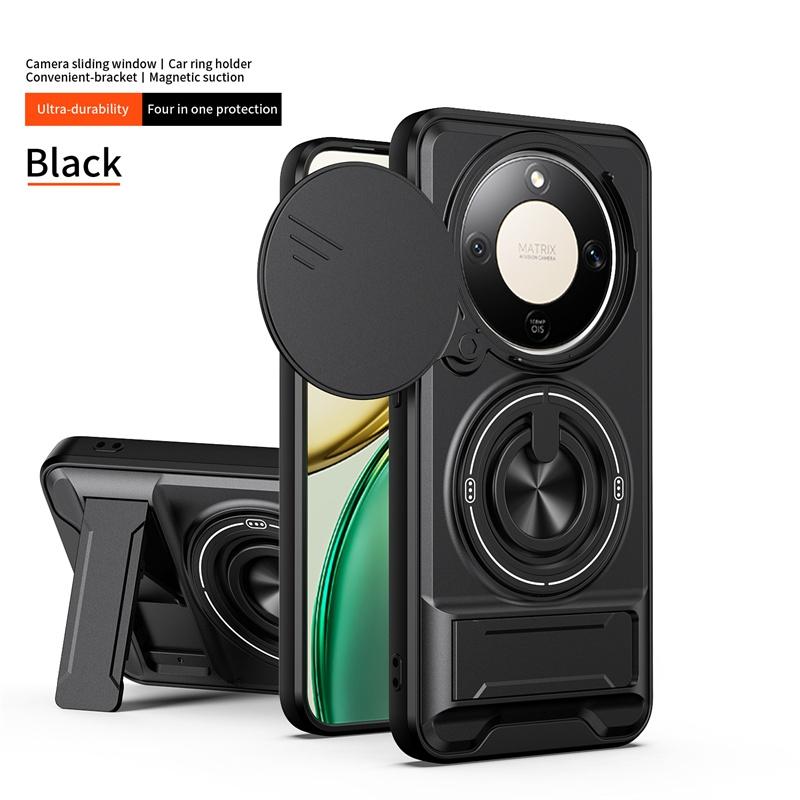 Custodia Corazzata per Telefono per Honor Magic 8 7 Lite Magic8 X9d X9c Cover Protezione Lente Anello Magnetico Supporto Stand Guscio Posteriore Fundas