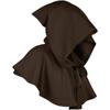 Witch Wizard Fancy Punk Cloak Gothic Cosplay Halloween Costume Adult Hooded Vampire Devil Capes Unisex Props Party Dress Up