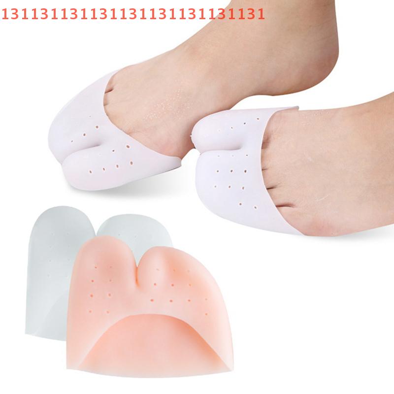 1Pair Soft Forefoot Pads Silicone Gel Pointe Toe Finger Cover Pain Protector High Heels Gel Pads For Feet Ballet Foot Care