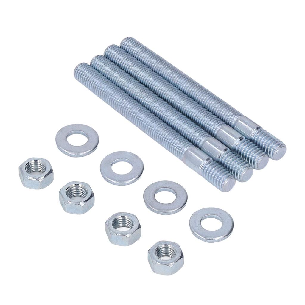 Carburetor Bolt 5/16" Thread Zinc Plated 3.5" Length 4-Piece Steel Carburetor Bolt Set