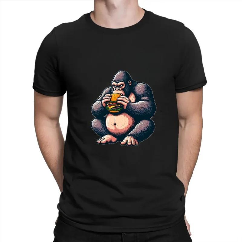 Sasquatch Fun Print Casual Street Wear Trend Retro Hip Hop Summer Unisex Unisex Universal Crew Neck Short Sleeve Tshirts
