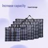 Large Capacity Plaid Travel Bag - Oxford Cloth Handbag for Storage