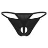 Mens Low Rise Thong Underpants Hollow out Bulge T-back Micro Briefs Underwear