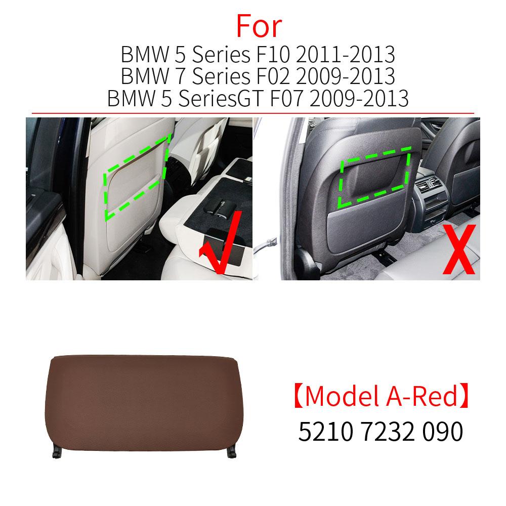 Für BMW F10 F10 F06 F07 F02 Auto-Rücksitzlehnen-Panel Leder-Rückenlehnen-Aufbewahrungstaschen-Abdeckung Zubehör für BMW 5 6 7 Serie 520 630 740
