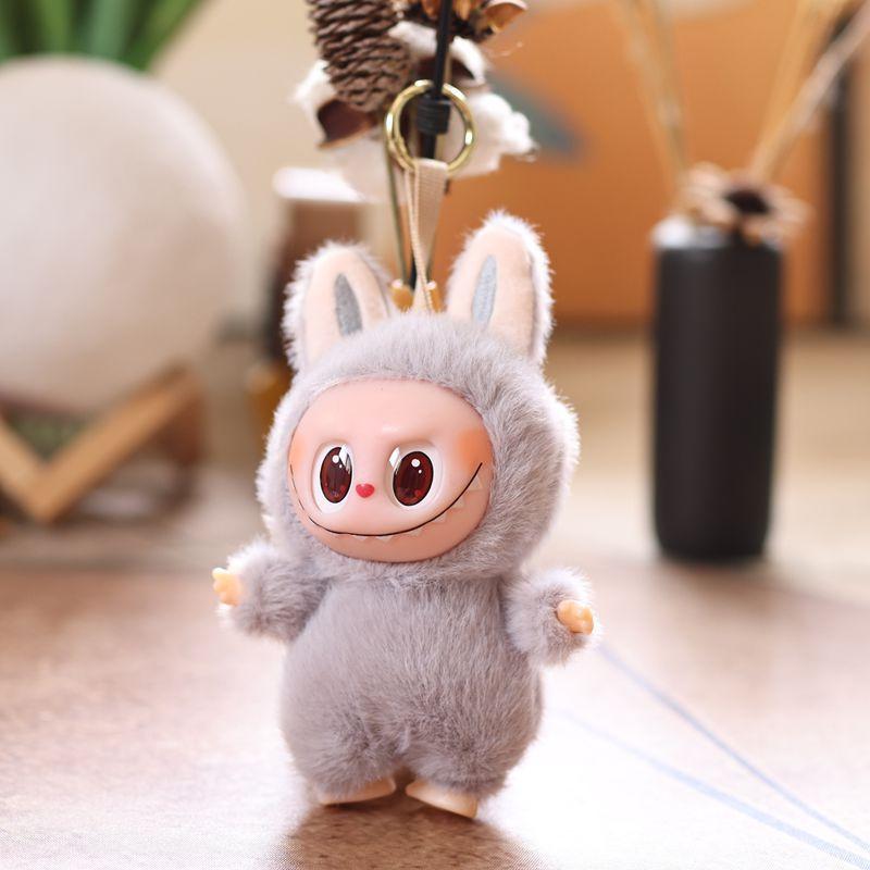 

Поколение LABUBU Плюшевая кукла-подвеска Милая виниловая игрушка 17Cm серый