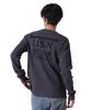 MINI WAFFLE Long Sleeve Size T-SHIRT, Men's T-Shirt, M, 410, Charcoal, 783-5130015