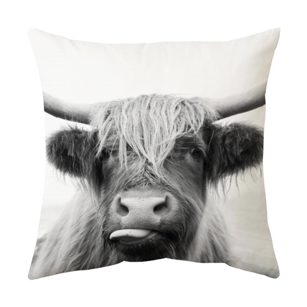 Kissen Neues Auto Kissenbezug Tier Kuh Sofakissen Bettkissen Lendenkissenbezug