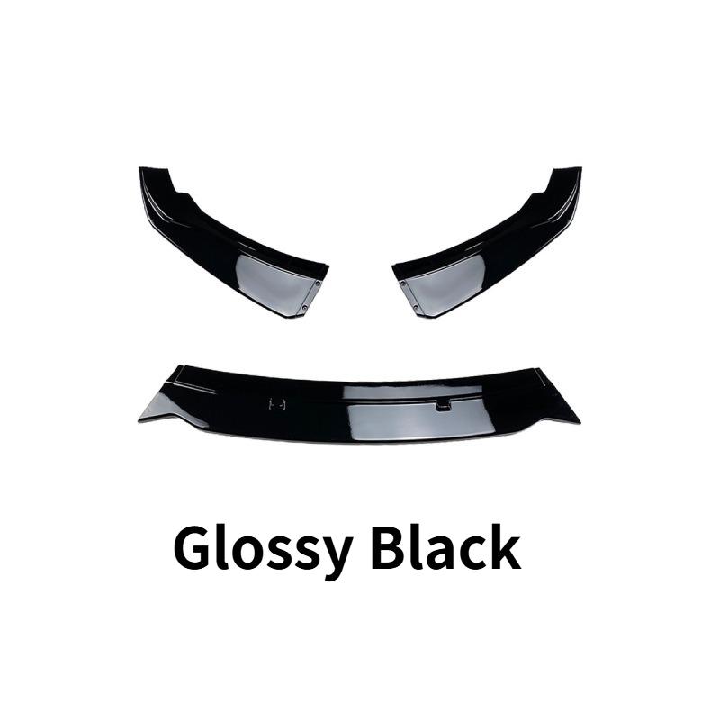 For BMW 1 Series F20 F21 116i 118i 120i 2015-2019 Front Bumper Lip Spoiler Splitter Chin Guard Protector Tuning Body Kit Decor Glossy Black