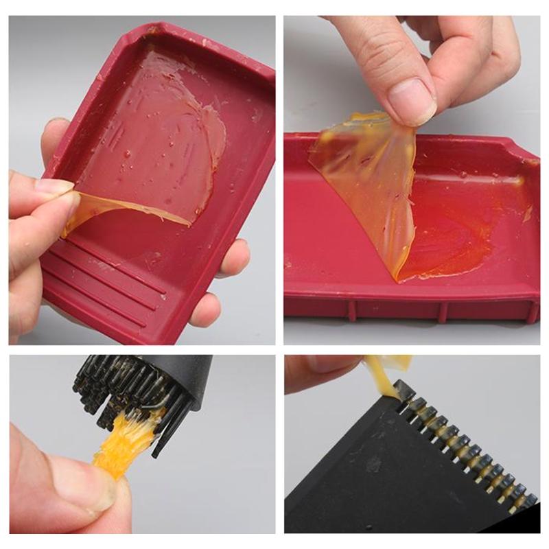 4 Pieces Woodworking Arts Crafts and Glue Spreader Applicator Set 1 Tray 1 Comb for Wodworking Arts Crafts Around The