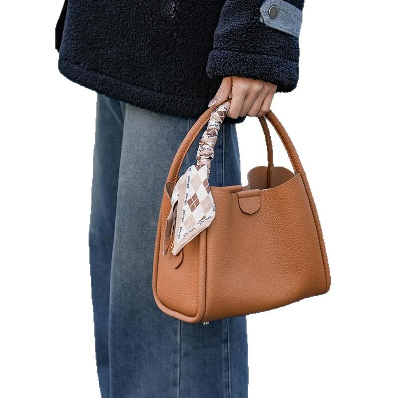 High-end Retro Bucket Bag, Women's Bag, Niche Commuting Handbag, Fashionable Single-shoulder Crossbody Bag