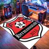 FC Hermannstadt Teppich für Wohnzimmer Schlafzimmer Zuhause Sofadekoration, Rutschfeste Bodenmatte für Kinder zum Spielen