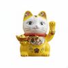 Ceramic Lucky Cat Statue Twofold Function Piggy Bank Feng Shui Decor Welcoming Money
