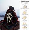1PC Ghostface Scream Outdoor Flannel Throw Blanket - HD Printed Lightweight Soft Warm All-Season Blanket for Sofa, Bed, Travel, Camping 035
