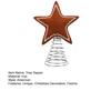 Christmas Tree Topper Rustic Felted Snowflake/Star Tree Topper Decorations for Indoor Outdoor Holiday Home Party Decor