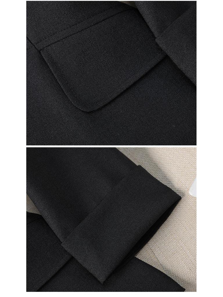 Women's Spring 2025 High-End Korean Style Blazer & Pants Set - Casual & Professional